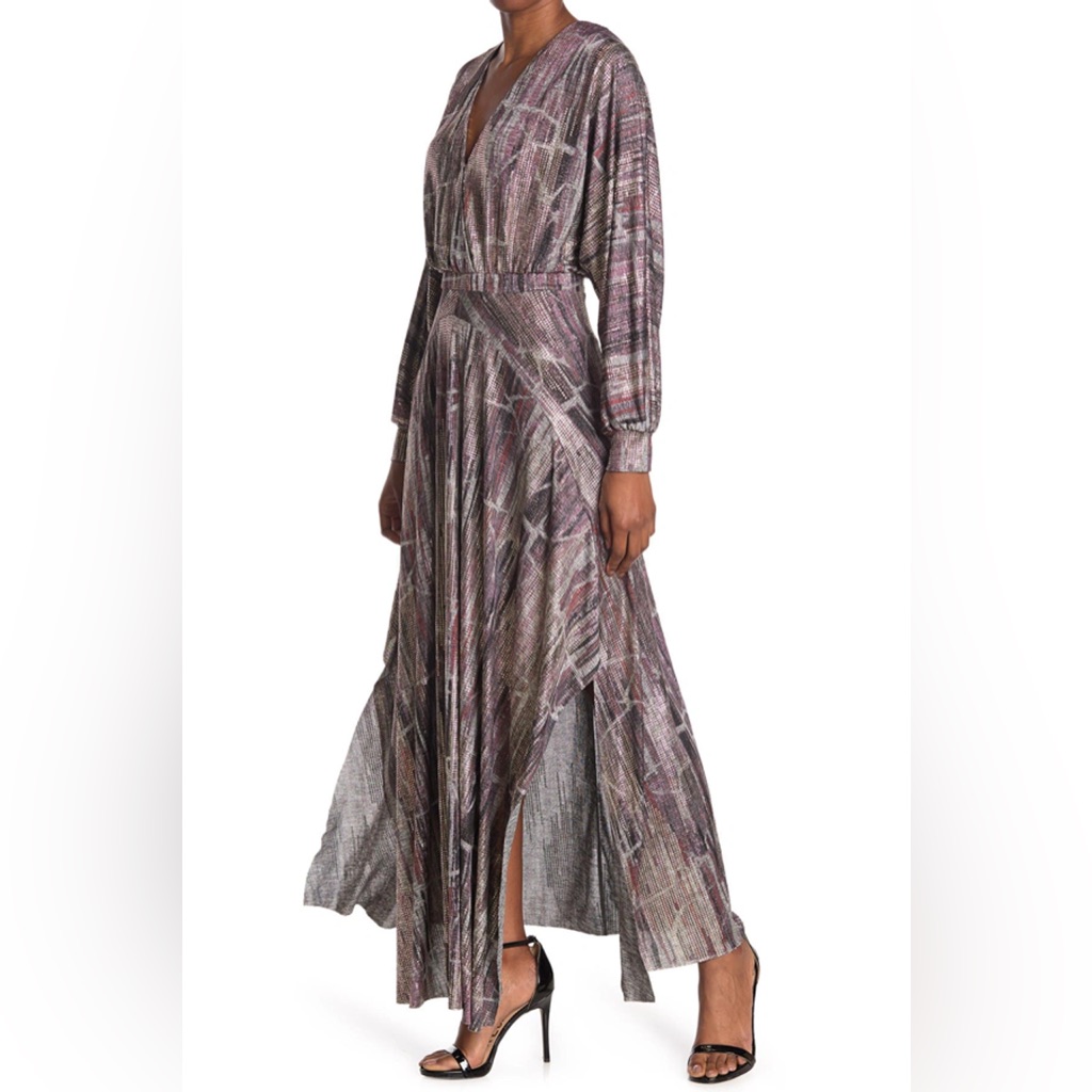 Ba&Sh Printed Knitted Maxi Dress